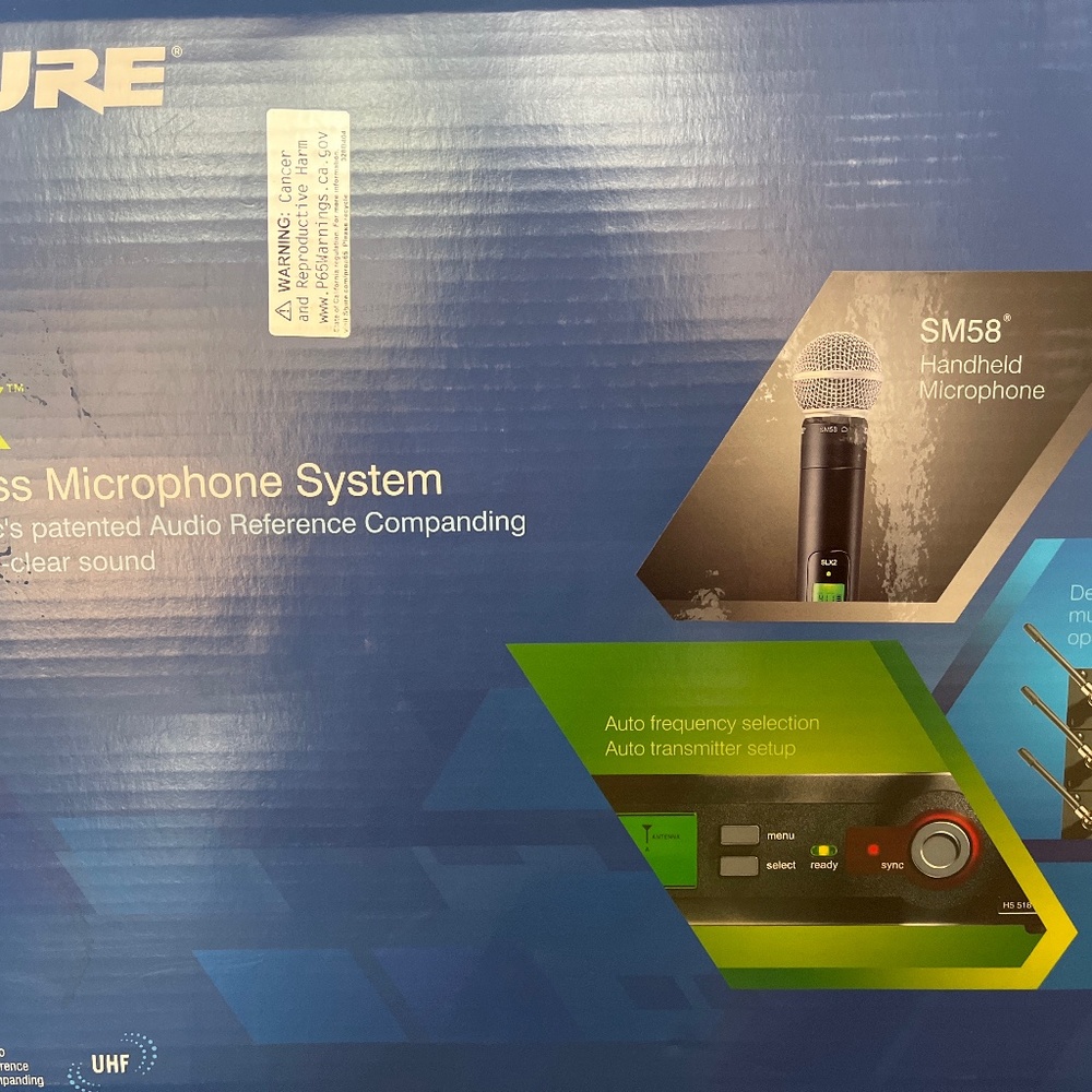 Shure SLX wireless mic